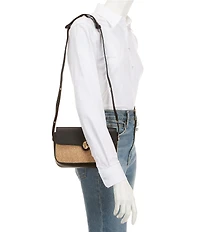 Antonio Melani Paolo Straw Shoulder Bag