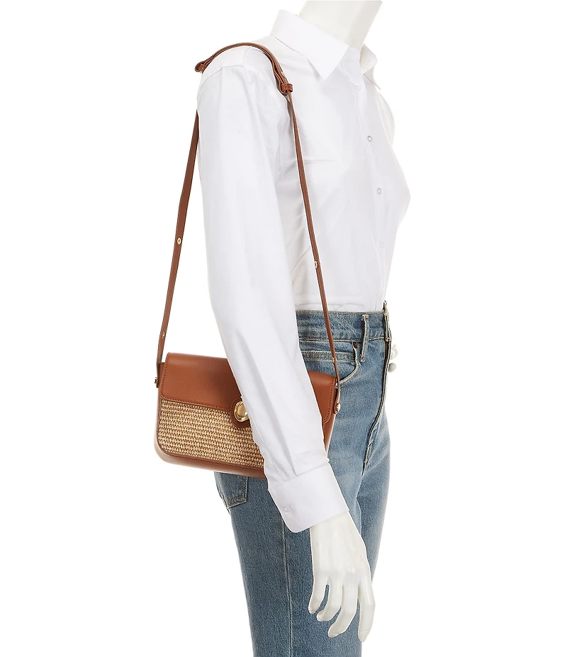 Antonio Melani Paolo Straw Shoulder Bag