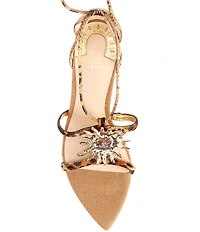 Antonio Melani Patrice Animal Haircalf Leather Sun Ornament Dress Sandals