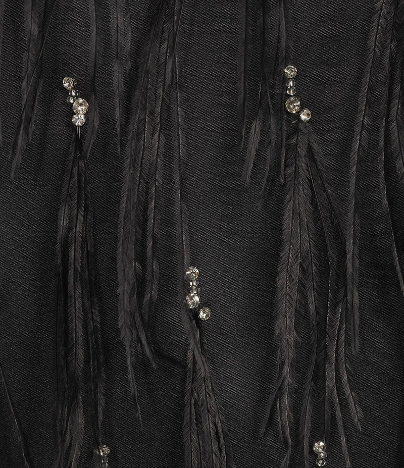 Antonio Melani Pippa Round Neck Feather Diamond Sleeveless Coordinating Blouse