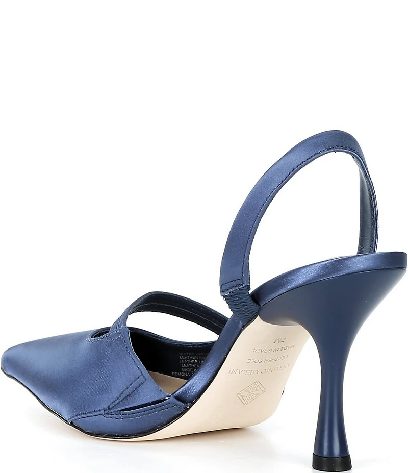 Antonio Melani Pomona Satin Bow Slingback Pumps