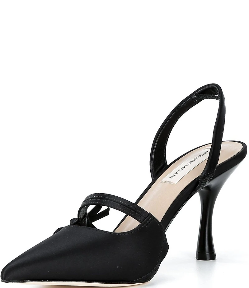 Antonio Melani Pomona Satin Bow Slingback Pumps