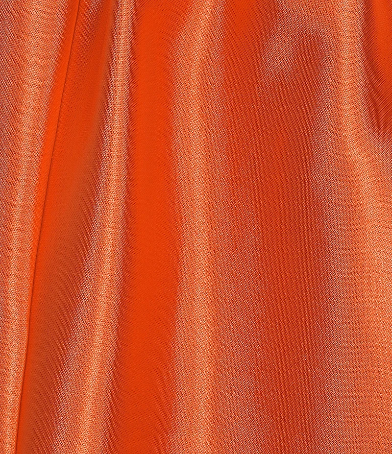 Antonio Melani Presley Dupioni Jewel Neck Strapless Belted Drop Waist A-Line Flounce Maxi Dress