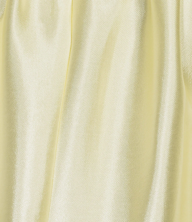 Antonio Melani Presley Dupioni Jewel Neck Strapless Belted Drop Waist A-Line Flounce Maxi Dress