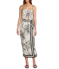 Antonio Melani Printed Toile Coordinating Clio Wrap Skirt