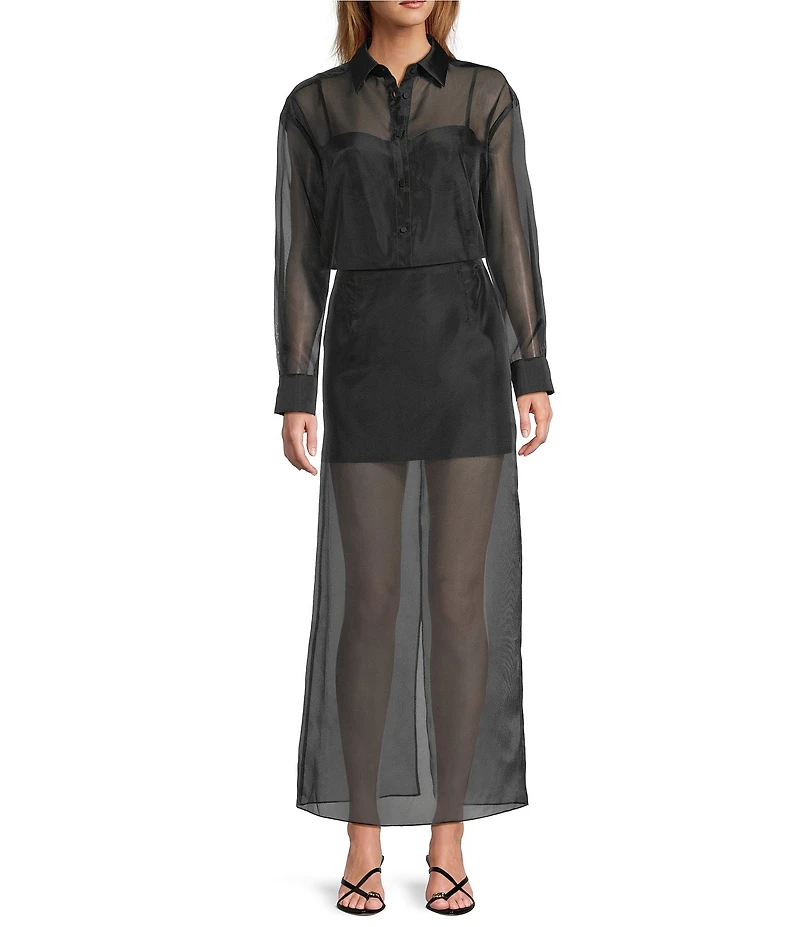 Antonio Melani Priscilla Coordinating Organza Midi Skirt