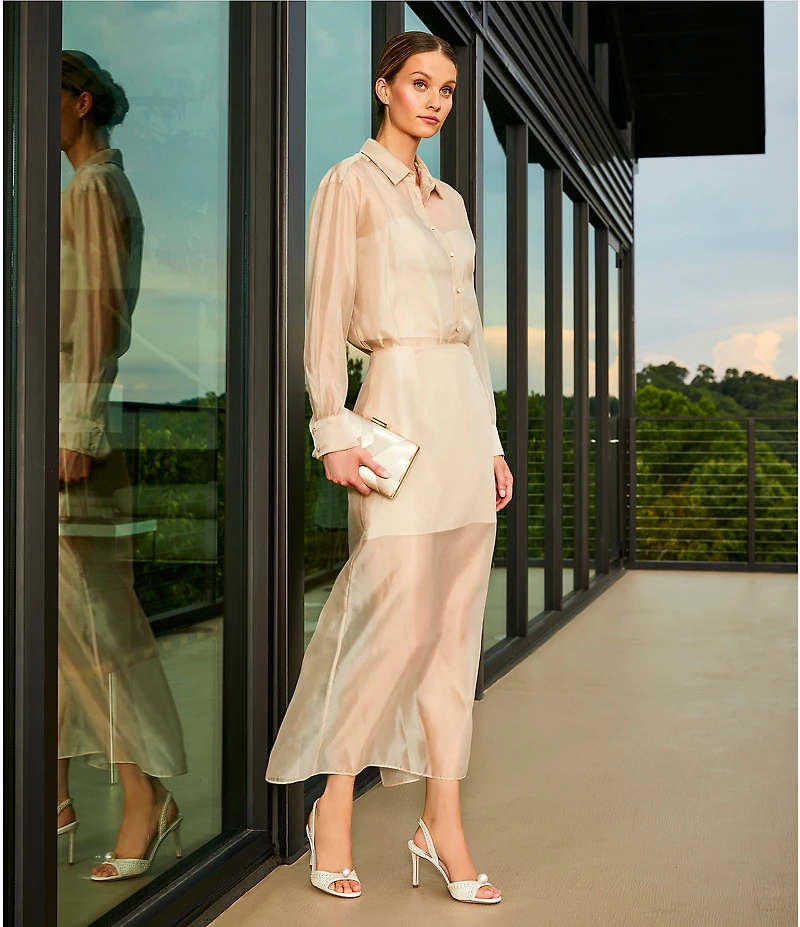 Antonio Melani Priscilla Coordinating Organza Midi Skirt