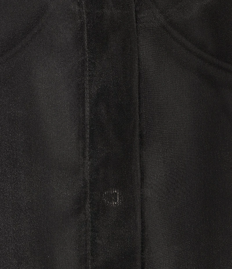 Antonio Melani Priscilla Coordinating Sheer Organza Jewel Embellished Point Collar Long Sleeve Button Front Blouse