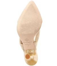 Antonio Melani Prisella Linen Twisted Knot Detail Dress Slide Sandals