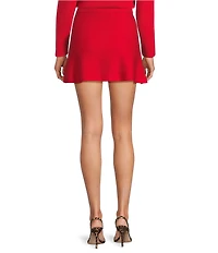 Antonio Melani Coordinating Pull On Sweater Knit Mini Skirt