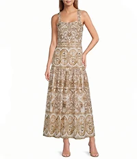 Antonio Melani Raelynn Sweetheart Neckline A-Line Maxi Dress