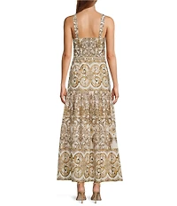 Antonio Melani Raelynn Sweetheart Neckline A-Line Maxi Dress