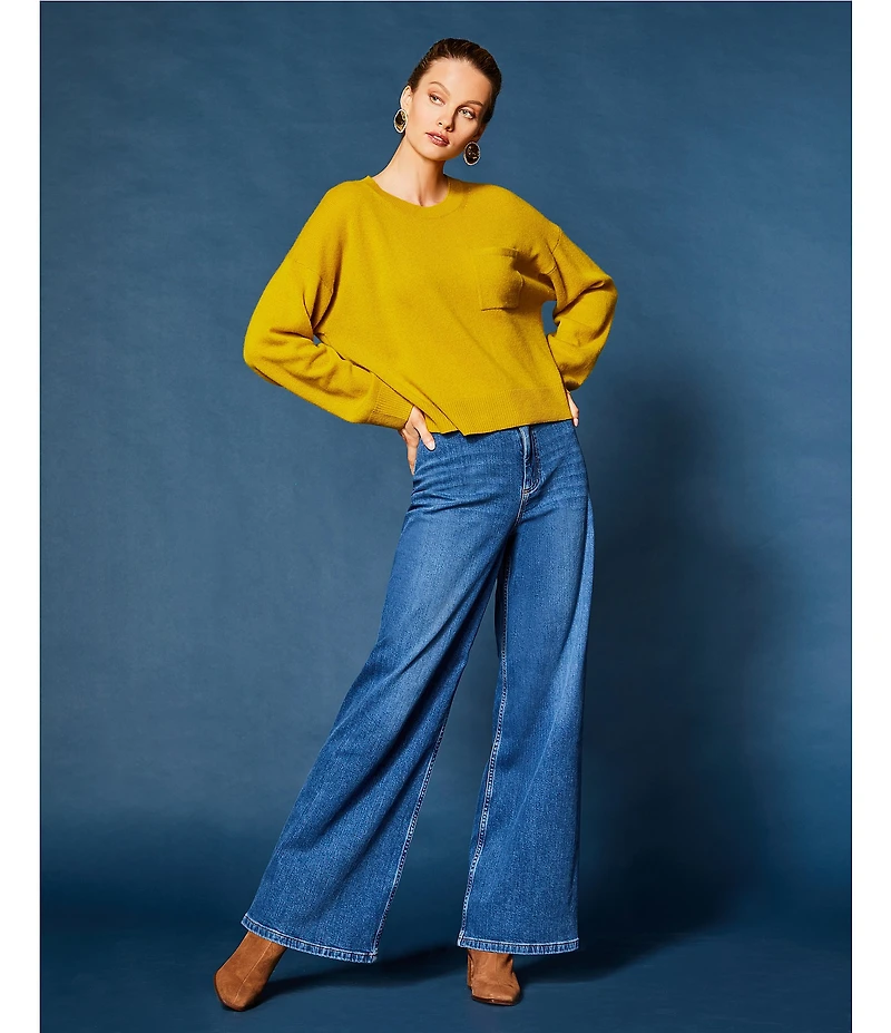 Antonio Melani Raleigh High Rise Wide Leg Jeans