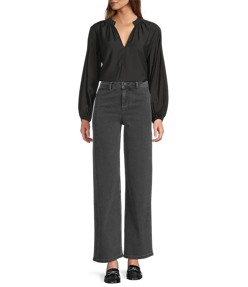 Antonio Melani Raleigh Stretch Denim High Rise Straight Leg Jeans