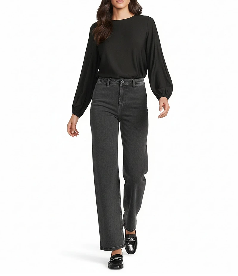 Antonio Melani Raleigh Stretch Denim High-Rise Straight Leg Jeans