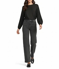 Antonio Melani Raleigh Stretch Denim High-Rise Straight Leg Jeans