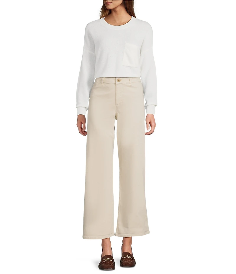 Antonio Melani Raleigh Stretch Twill High Rise Wide Leg Pants
