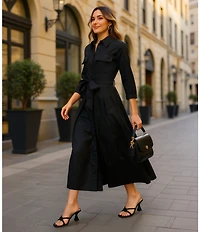 Antonio Melani Remy Leather Croco Embossed Knotted Dress Slide Sandals