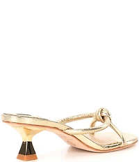 Antonio Melani Remy Leather Knotted Dress Slide Sandals