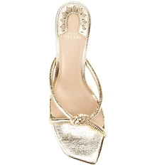 Antonio Melani Remy Leather Knotted Dress Slide Sandals