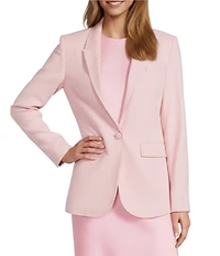 Antonio Melani Remy Notch Lapel One Button Blazer