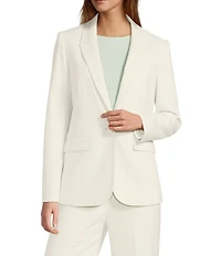 Antonio Melani Remy Notch Lapel One Button Blazer
