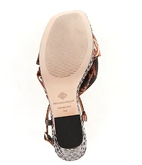 Antonio Melani Renata Abstract Print Platform Knot Dress Sandals