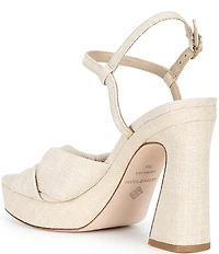 Antonio Melani Renata Linen Platform Knot Dress Sandals