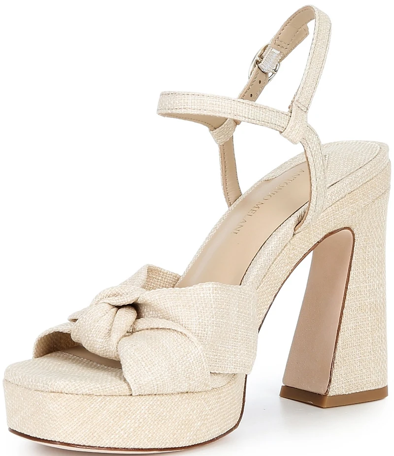 Antonio Melani Renata Linen Platform Knot Dress Sandals