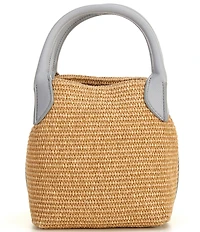 Antonio Melani Mya Raffia Boxy Handle Resort Bag