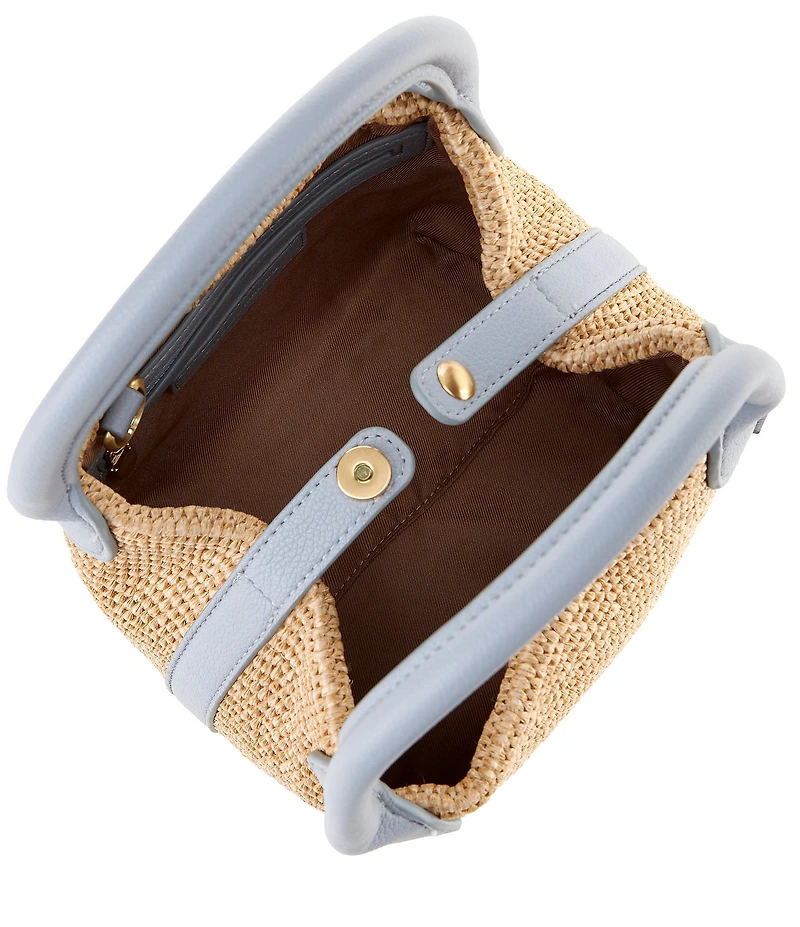 Antonio Melani Mya Raffia Boxy Handle Resort Bag