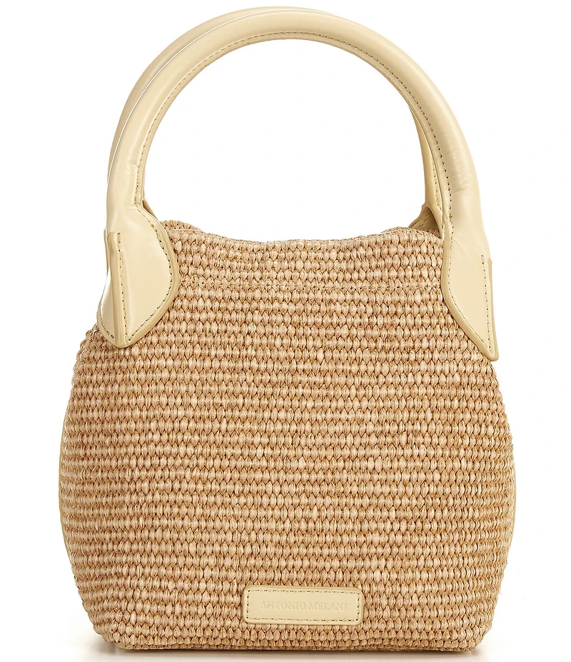Antonio Melani Mya Raffia Boxy Handle Resort Bag