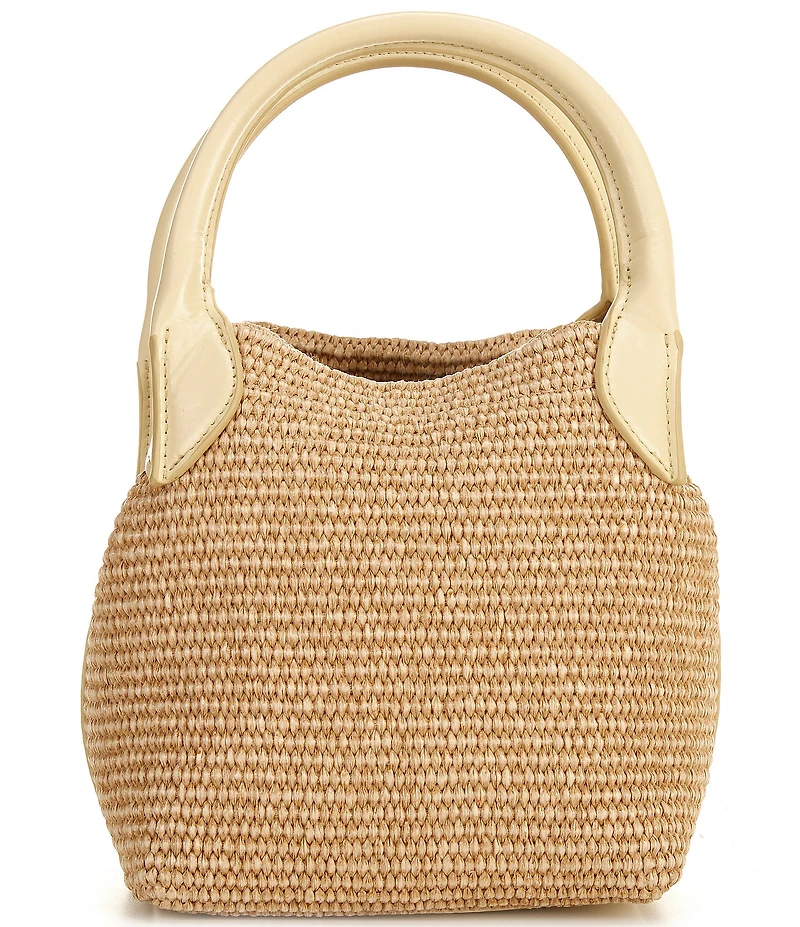 Antonio Melani Mya Raffia Boxy Handle Resort Bag