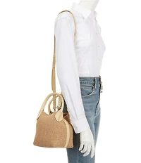 Antonio Melani Mya Raffia Boxy Handle Resort Bag