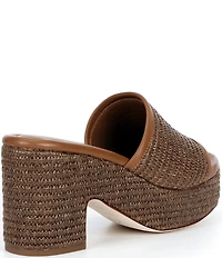 Antonio Melani Ria Raffia Platform Slide Sandals