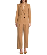Antonio Melani Rivera Notch Collar Long Sleeve Button Front Blazer