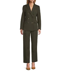 Antonio Melani Rivera Notch Collar Long Sleeve Button Front Blazer