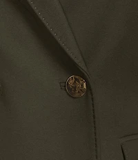 Antonio Melani Rivera Notch Collar Long Sleeve Button Front Blazer