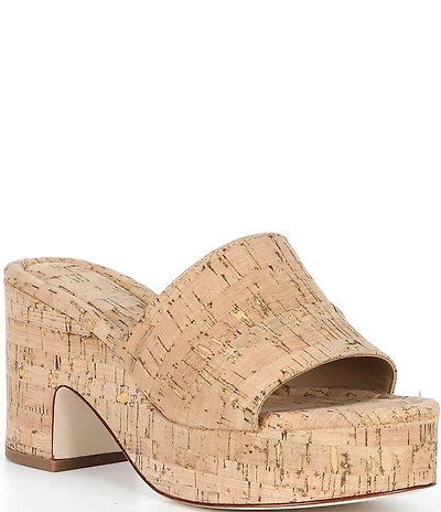 Antonio Melani Roby Cork Platform Sandals