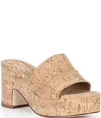 Antonio Melani Roby Cork Platform Sandals
