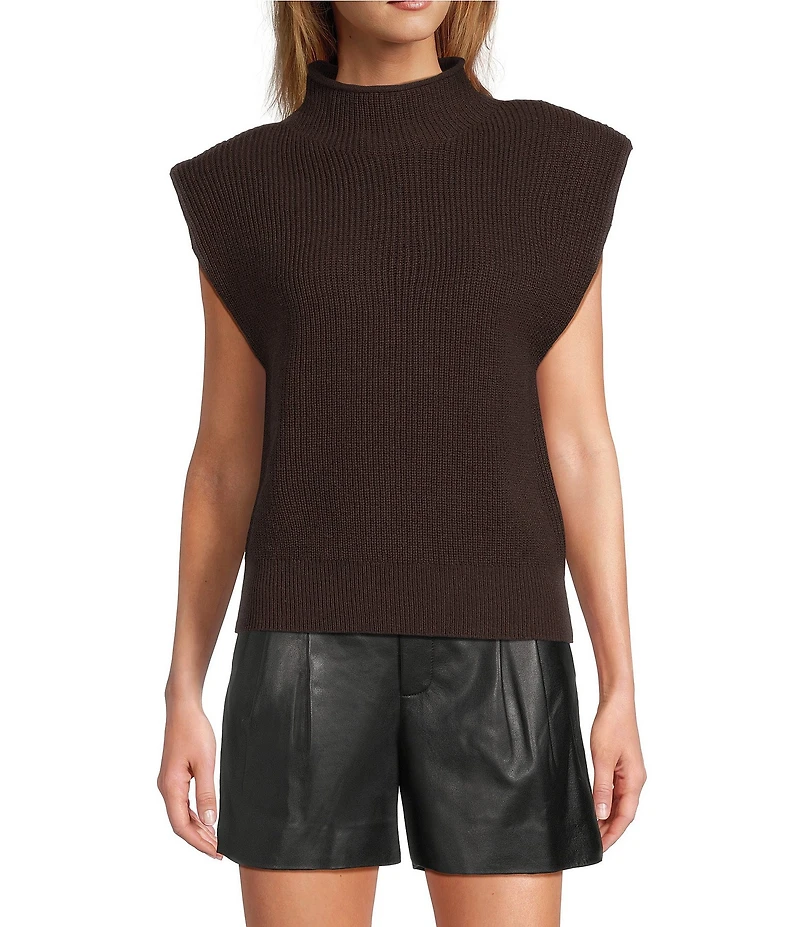 Antonio Melani Rory Turtleneck Cap Sleeve Sweater