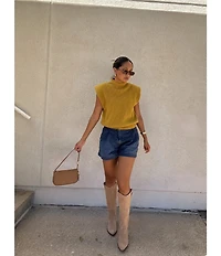 Antonio Melani Rory Turtleneck Cap Sleeve Sweater