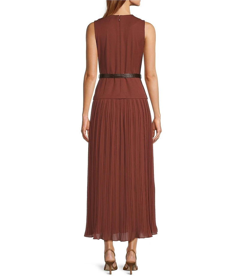 Antonio Melani Rosemary Button Front Belted Sleeveless Dress