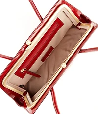 Antonio Melani Rosemary Patent Satchel Bag