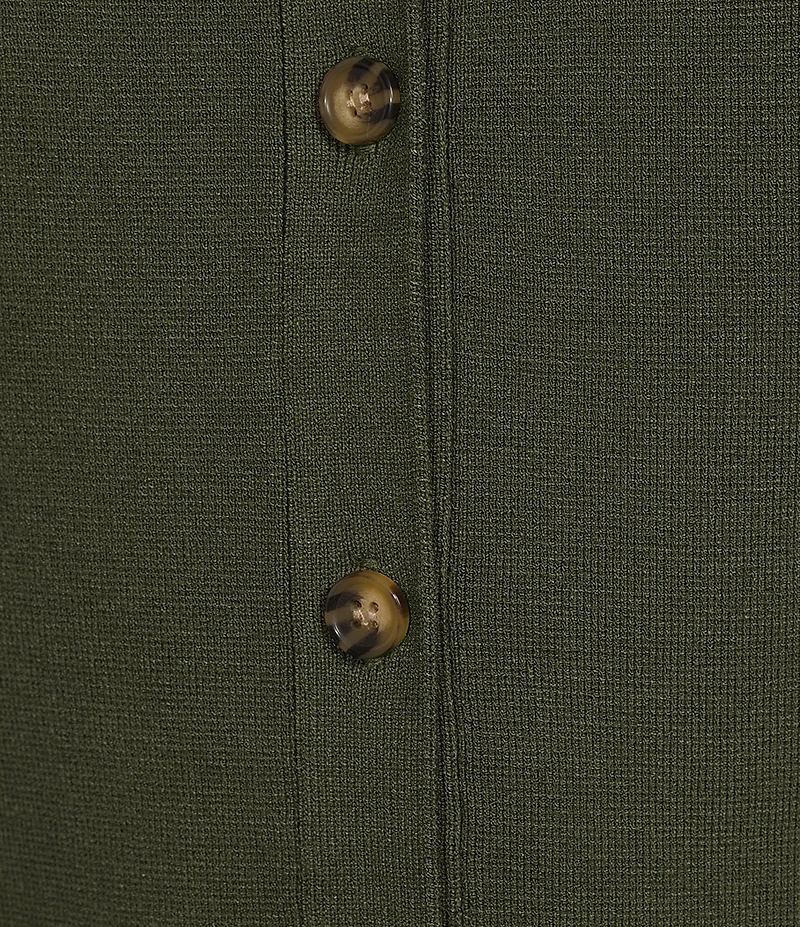 Antonio Melani Round Neck Short Sleeve Button Front Vest