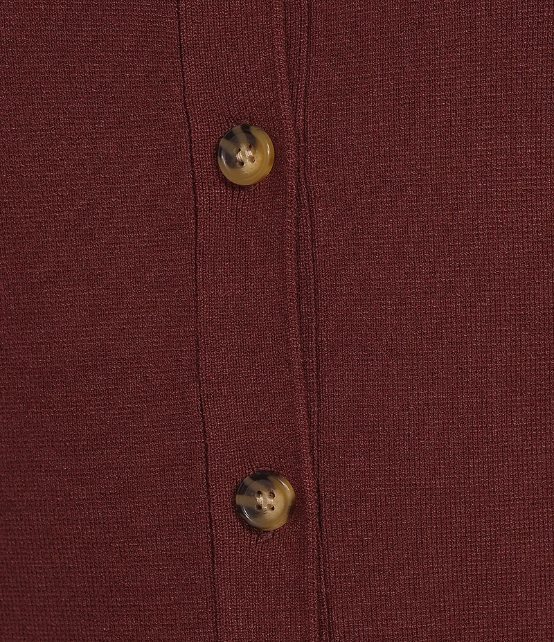 Antonio Melani Round Neck Short Sleeve Button Front Vest