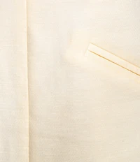 Antonio Melani Rowan Textured Linend Blend Woven Chiffon Pleated Mock Neckline Sleeveless Sheath Mini Dress