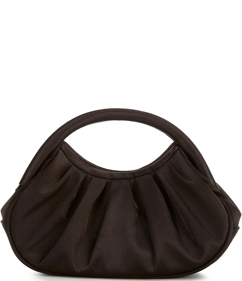 Antonio Melani Ruched Satin Top Handle Bag