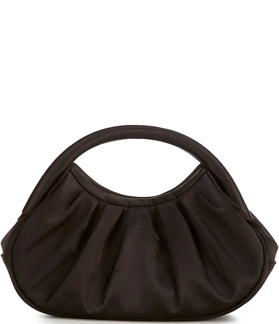 Antonio Melani Ruched Satin Top Handle Bag