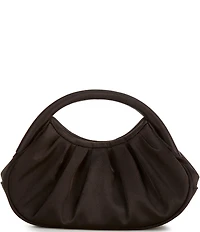 Antonio Melani Ruched Satin Top Handle Bag